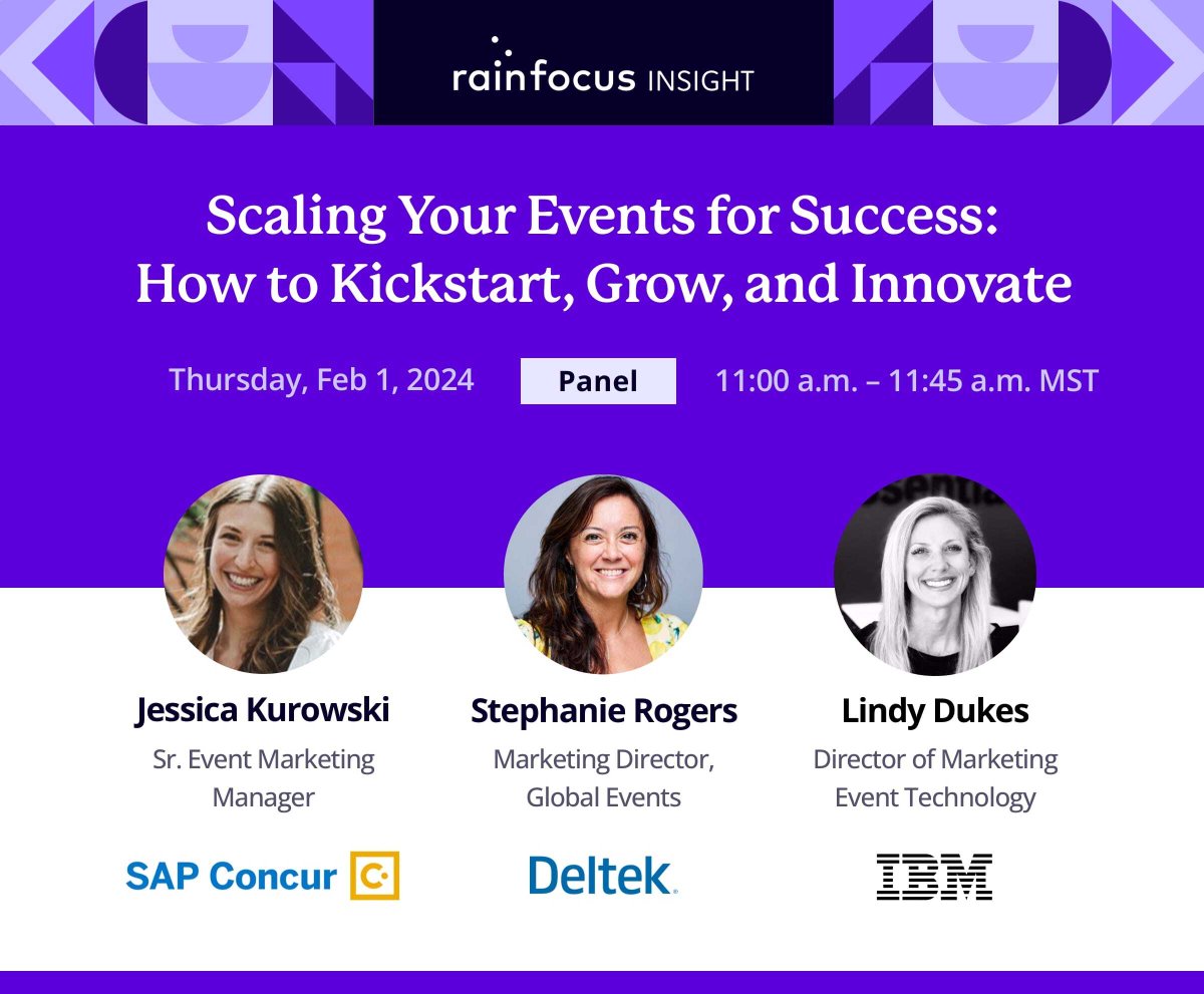 #RainFocusINSIGHT kicks off this week! In addition to exciting mainstage keynotes and panels, build out the rest of your event agenda to ensure you don't miss any of the sessions on your must-attend list. Browse the session catalog here. reg.rainfocus.com/flow/rfevents/…