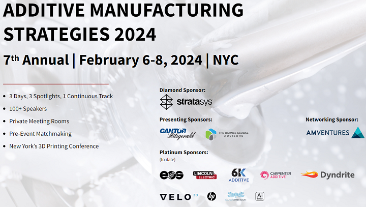 3DPrint_com's tweet photo. AMS 2024 is next week in NYC! 100+ #3Dprinting industry experts will be speaking, from companies including @Tecnica_Inc @prattandwhitney @DB_Bahn @MgA_Ger @TRUMPF_News @cantorfitzgerld @ai_build @SciperioInc #MIMOTechnik @conocophillips #ValCUN & more!
https://t.co/KhzQYLL8E3 https://t.co/8VArhNMUDB