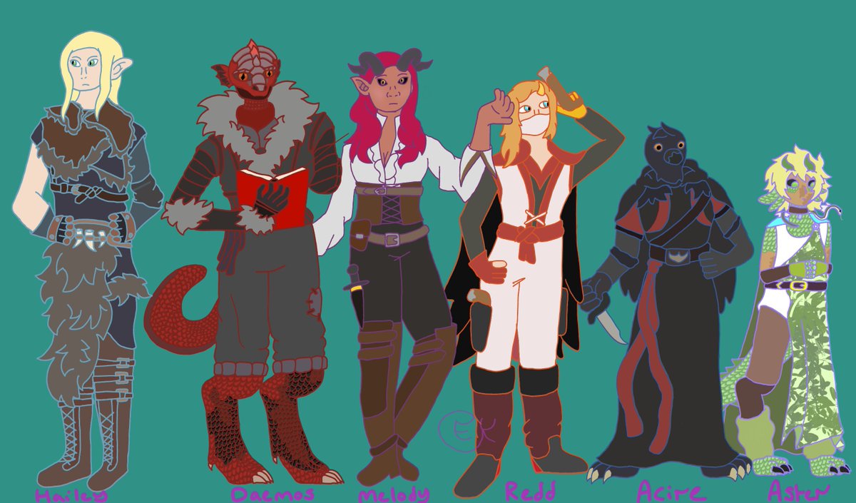 EalienK's tweet photo. Surprise. Guess who's back after like 3 months. (I've been kinda busy with college work also BG3, Pokemon and Stardew have been very distracting for the completionist in me) 1/
#artistontwitter #artist #charactersheet #DND #Dungeonsanddragons #originalcharacters #DNDcampaign https://t.co/cEy05y828T