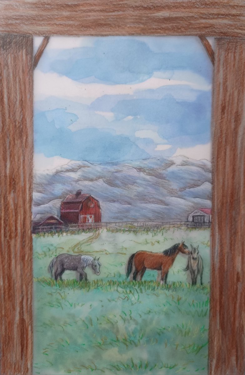 Debut published illustration 2/1/24! I designed a cover and the inside drawing for MG novel Galloping Away by Robin Kolb. A different cover was chosen but my art is on the inside!#middlegrade #mgnovel #horsebook #kidlit #childrensbooks #horse #illustration #debut #equineart