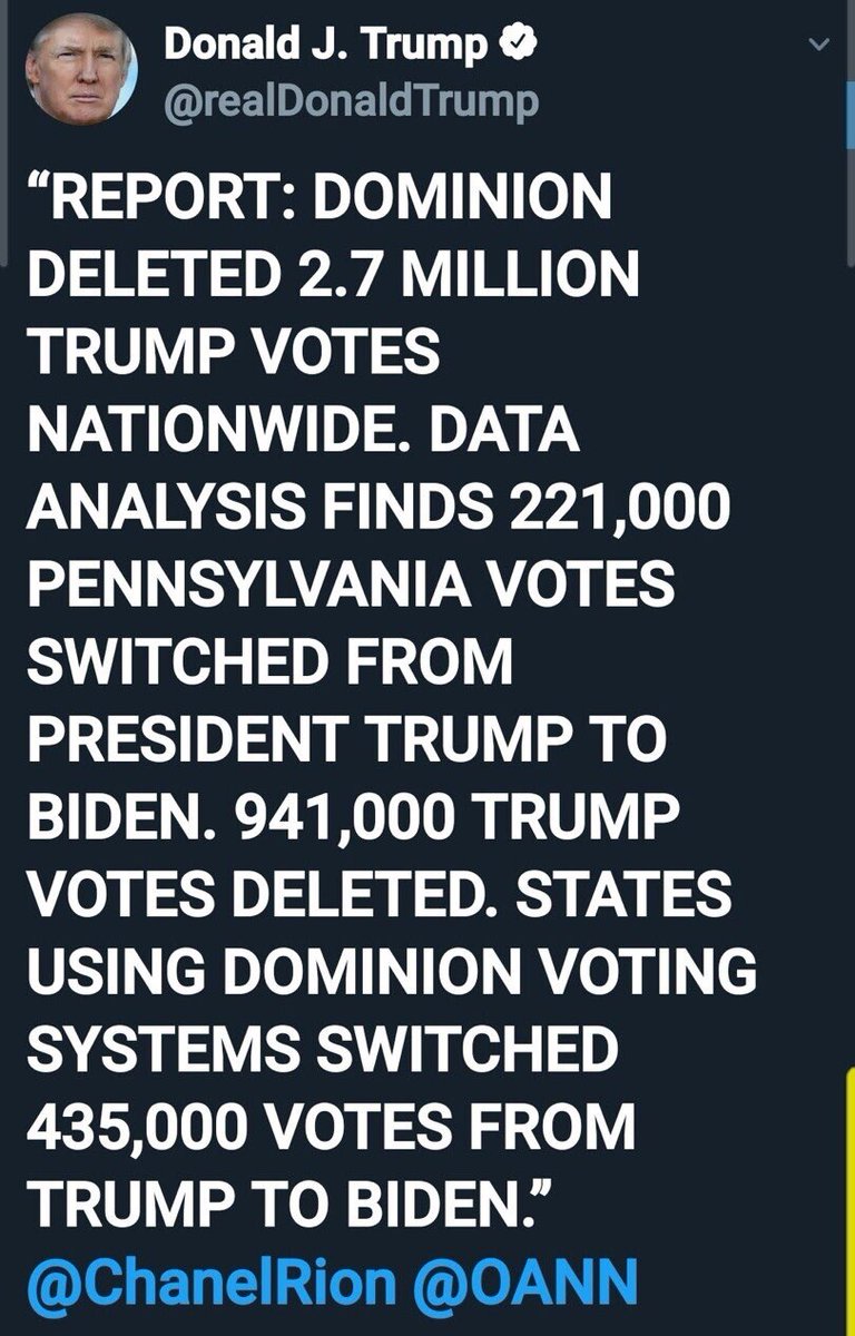 Trump was right all along. This court case proves without a shadow of a doubt that the 2020 election was indeed stolen by Smartmatic election software and Dominion voting machines. 
Pass it on 👉