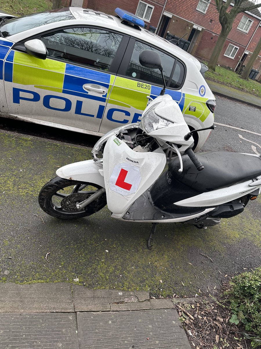 Officers out and about this morning engaging with drivers and educating them about parking on zig-zags and close to junctions at school drop off times Stolen motorcycle located within days of it being stolen whilst on foot patrol