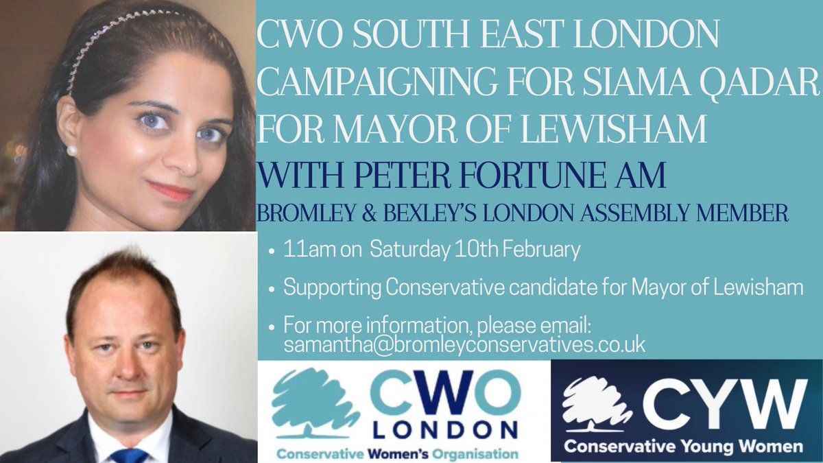 🩵Delighted to be holding this @LondonCWO campaign session with @PeterTFortune for our fantastic #Conservative candidate for Mayor of Lewisham @SiamaQadar 💙Please DM me for more info.