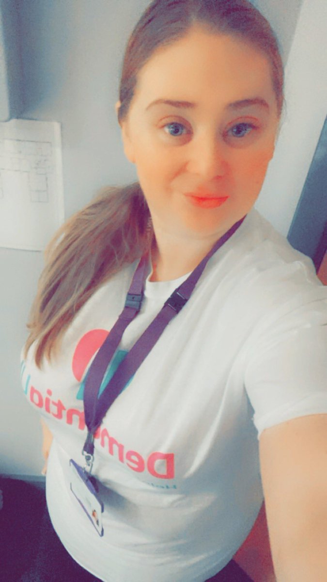 DementiaUK squats while at work in the Opal Center <a href="/DementiaUK/">Dementia UK</a> <a href="/rdash_nhs/">RDaSH NHS FT</a>
