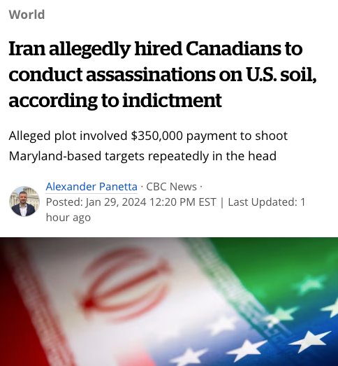 PierrePoilievre's tweet image. Trudeau has repeatedly refused to ban the IRGC terrorists, despite 700 of Tehran's agents operating in Canada. 

Today we learn Iran used Canada as a safe haven to plan attacks and assassinations on the soil of our closest ally.

No more excuses. Ban the IRGC. Now: