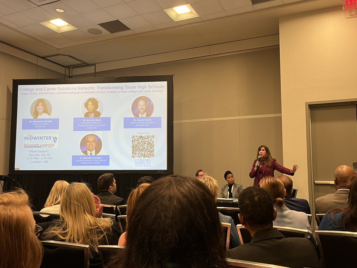 College Career and Military Readiness is front and center w a packed audience. @DallasISDSupt shares how @TeamDallasISD is innovating to move outcomes for students. @Alvarenga_DISD @CherylNevels3 @THuittDISD @TemesghenAsmer2 @elbates_tx