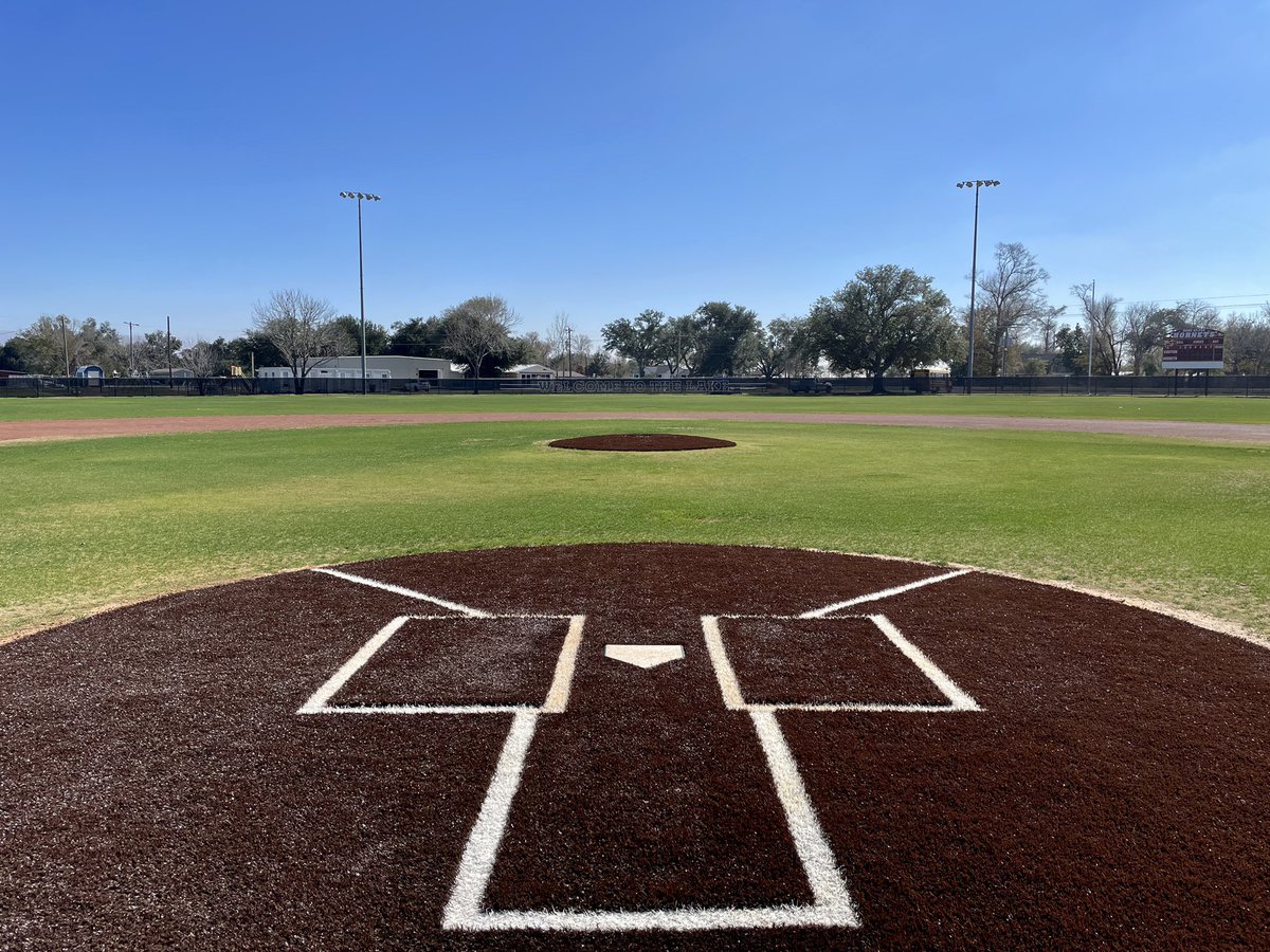 Home plate and the mound upgraded…Season almost here!