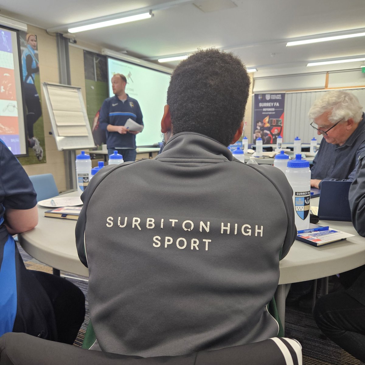 surreyfa's tweet photo. Half time, and we have had some brilliant conversations. A well-deserved rest before we kick off the 2nd half, starting with a conversation around Participation #CAOG #surreyfootball https://t.co/09j8RaJprH