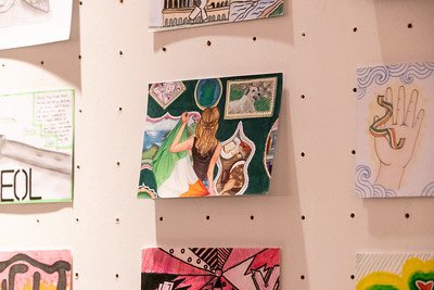 F_Kilkenny's tweet photo. Last week we launched the ‘Identity Postcards’ showcase in @IMMAIreland. Five schools &amp; invited guests joined us to celebrate the creative work of over 740 students from Ireland and the UK. Delighted to work with @Eascai @ieBritish @BritEmbDublin to make this all happen! https://t.co/nxG0mzBrYh