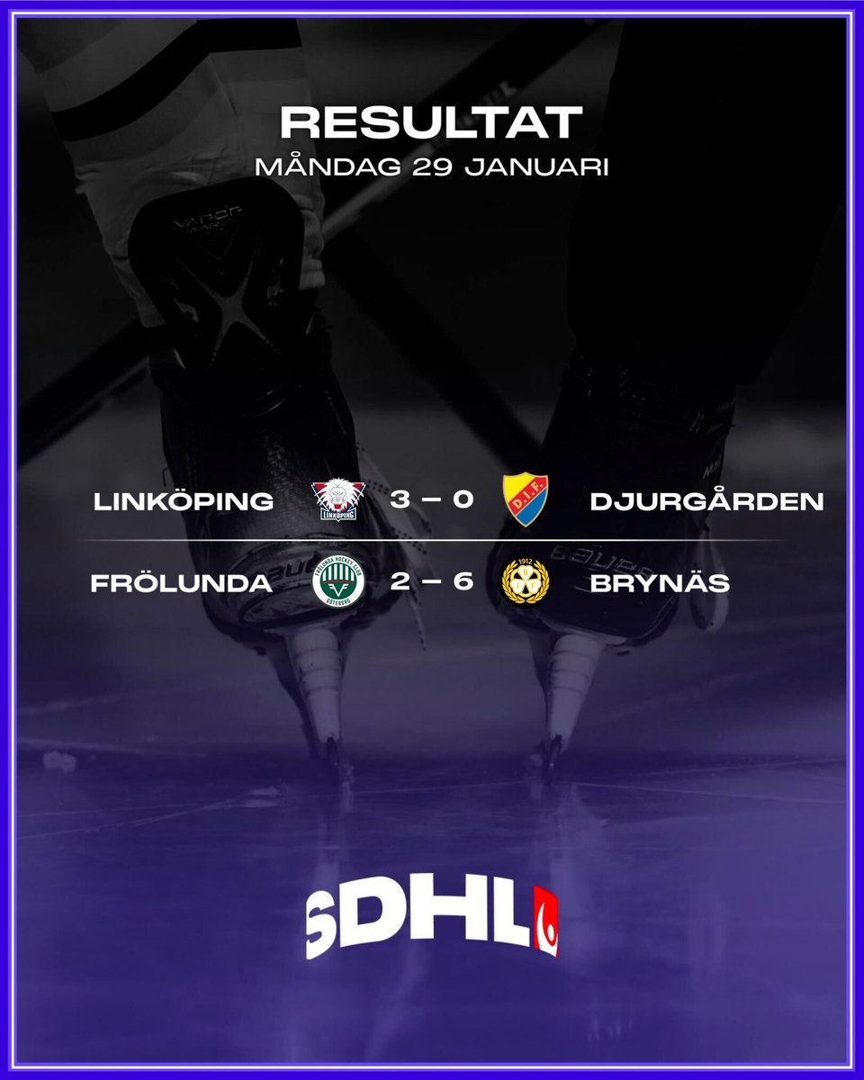 SDHLse's tweet photo. Slutresultaten i kvällens SDHL-matcher där det blev seger för @LHChockey och @Brynas! 🔥
Vad tycker du var kvällens höjdpunkt? 👀
#LHCDIF #FHCBIF #SDHL #twittpuck #ishockey #svssdhl https://t.co/ATKcBU93yN
