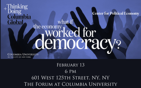 GlobalCenters's tweet photo. What if the decisions in economic policymaking balanced progress with equity? Columbia University President Minouche Shafik, Professors Ira Katznelson (Columbia), Amy Kapczynski (Yale), Josiah Ober (Stanford),  James Robinson (U of Chicago).
Register: https://t.co/f6kWWqddTh https://t.co/hjRwQMc8q2