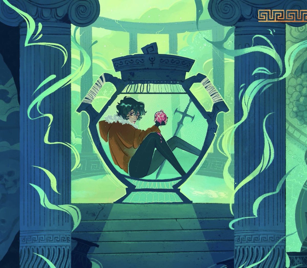 Oh to be chilling in a jar eating pomegranate seeds 💀🏺 #pjo #nicodiangelo