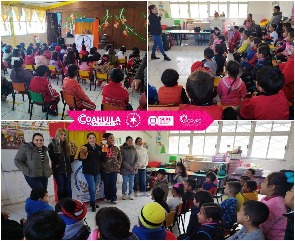 Jornada de Sensibilización con Teatro Guiñol Niñas y los Niños #Preescolar: Margarita Tapia y Rubén Herrera Flores #Saltillo en coordinación con la Dirección de Mecanismos Alternativos de la Fiscalía General. <a href="/manolojim/">Manolo Jiménez Salinas</a> <a href="/GobDeCoahuila/">Gobierno de Coahuila</a> <a href="/SEducacionCoah/">Educación Coahuila</a> <a href="/EmanuelGarzaF/">E Garza Fishburn</a>