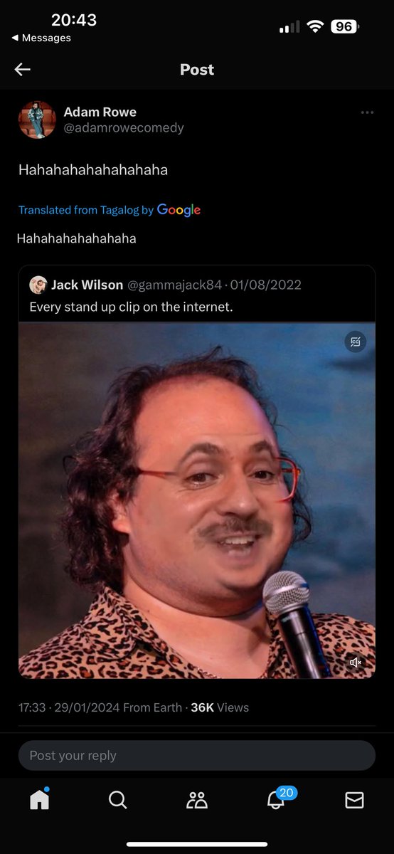 Lasikiewicz's tweet photo. @adamrowecomedy Still funny though 😂

Also gave me the option to translate your post https://t.co/SbtoGJaeMy