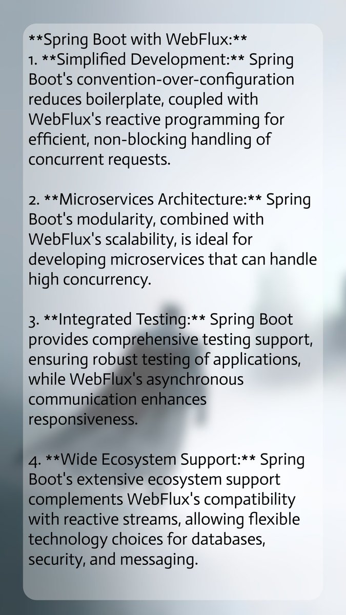 HKTheOne's tweet image. #SpringBoot #WebFlux #ReactiveProgramming #Microservices #JavaDevelopment**