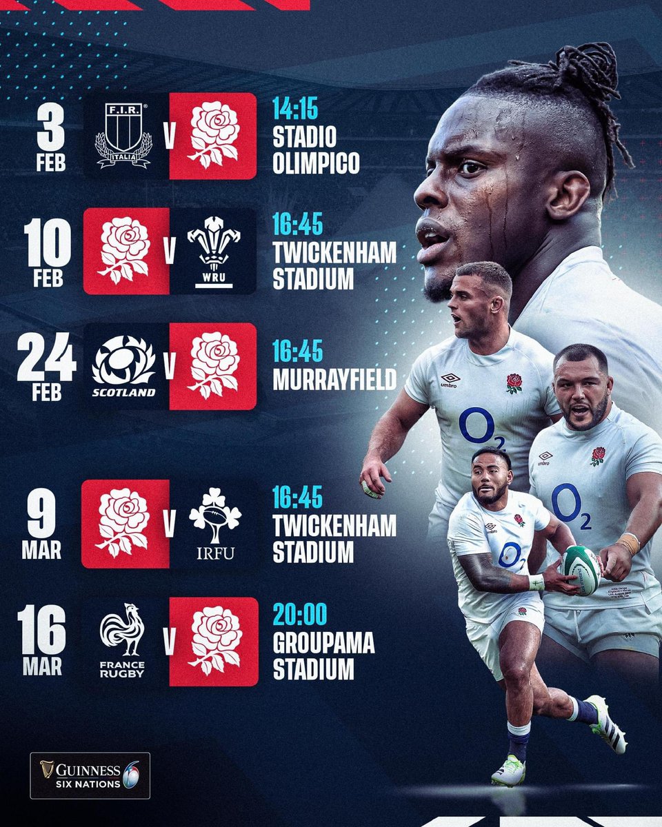 🏉We've got you covered for this year's Six Nations Rugby! 🏴󠁧󠁢󠁥󠁮󠁧󠁿 📺+🍺 All the action LIVE on our Big Screen & The Bar is open on Matchday! #GuinnessM6N