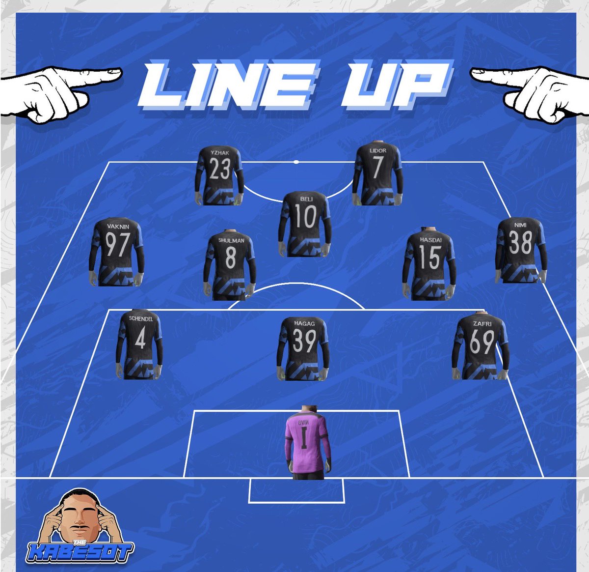 TheKabesotFC's tweet photo. Our Lineup for tonight’s @OfficialVPG Opening league fixtures 💫 https://t.co/LngLhWZVSy