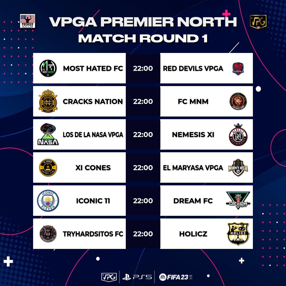 OfficialVCLNA's tweet photo. 🚨American Premier North/South

🗓️Match fixtures 1&amp;2 https://t.co/NDioQ6pLhx