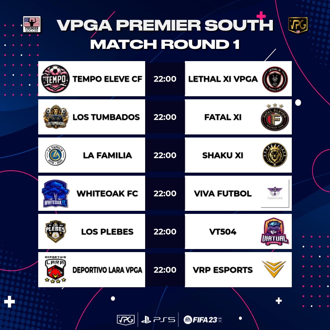 OfficialVCLNA's tweet photo. 🚨American Premier North/South

🗓️Match fixtures 1&amp;2 https://t.co/NDioQ6pLhx