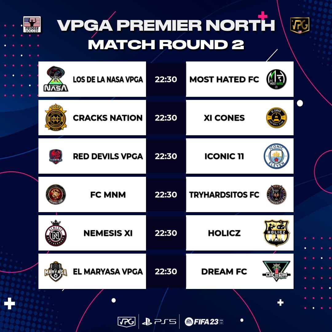 OfficialVCLNA's tweet photo. 🚨American Championship North/South

🗓️Match Fixtures 1&amp;2 https://t.co/w0QmBhJxKW