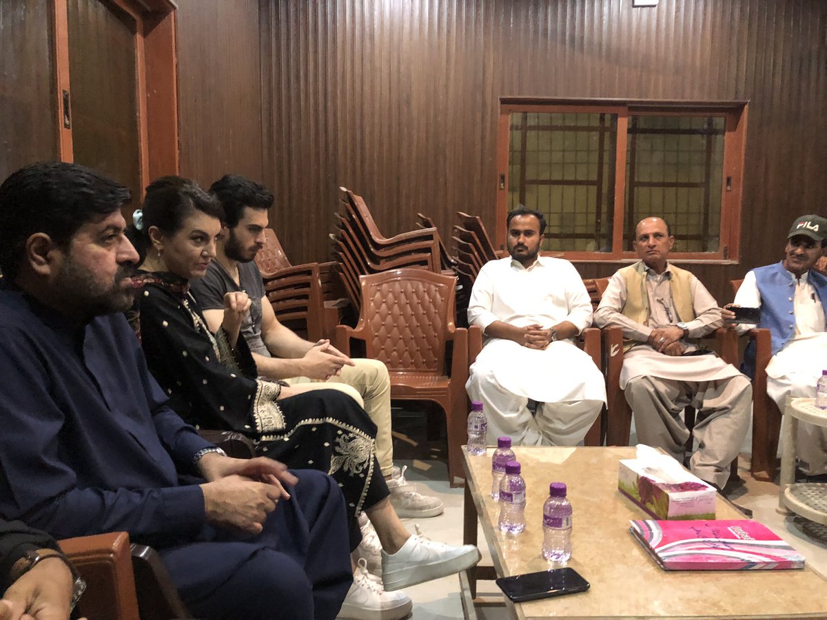 Today, <a href="/RehamKhan1/">Reham Khan</a>  along with her husband reached Gwadar Press Club and on this occasion also penned down her impressions, besides she also discussed politics in detail with the journalists of Gwadar.