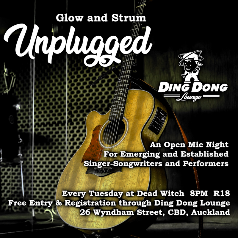 DingDongLounge3's tweet photo. We're back again! Glow And Strum : An Acoustic Open Mic Night returns tonight, 8pm at Dead Witch! Come and join this vibrant community of new and established singer-songwriters and performers. Try out your new tunes, and network with Auckland's creative underground! #openmicnight https://t.co/Rn3VmYOeZG