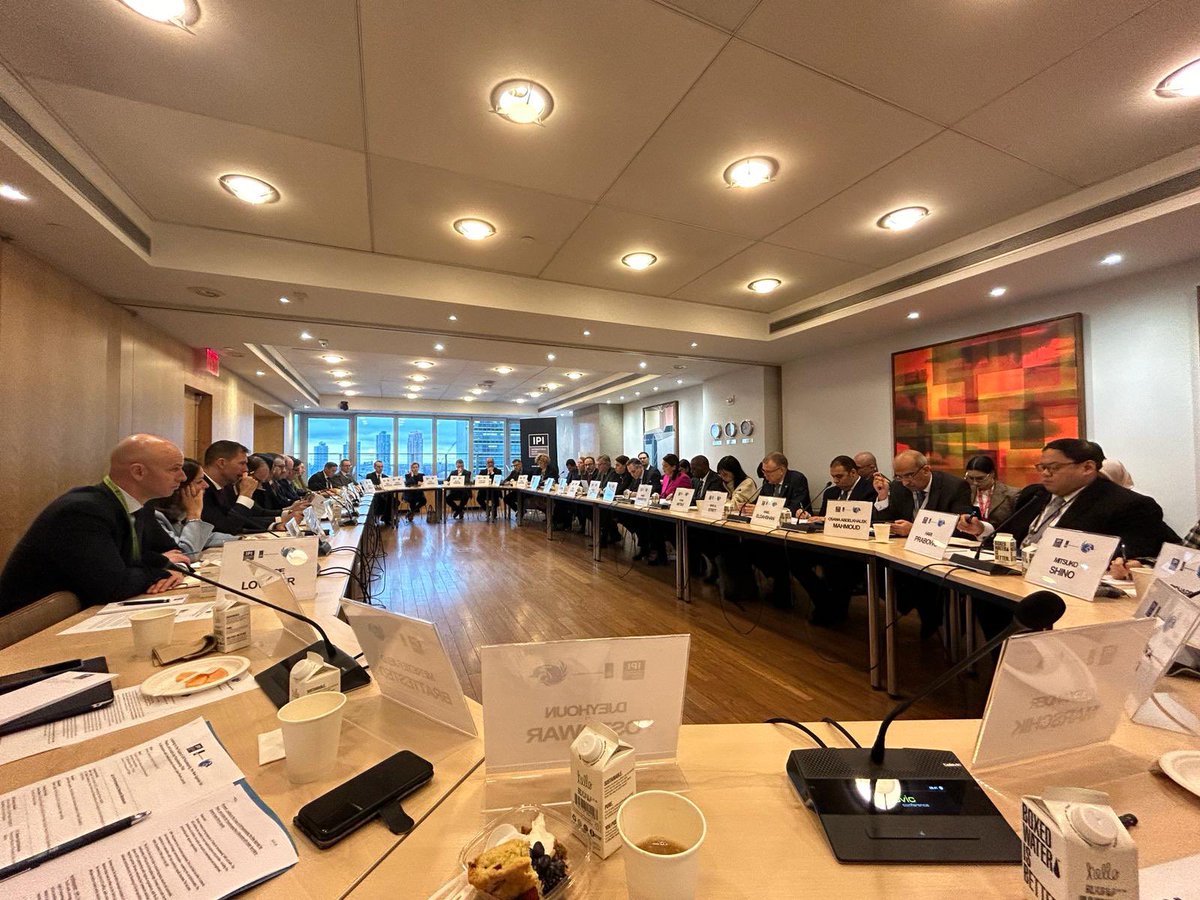 #KNL co-hosted a discussion on @UNPeacekeeping at the @ipinst, where @BTahzibLie emphasized the continued importance of A4P & A4P+ in enhancing peacekeeping efforts. The discussion focused on future international strategies for peace by emphasizing resilience & adaptability.🌍🇺🇳