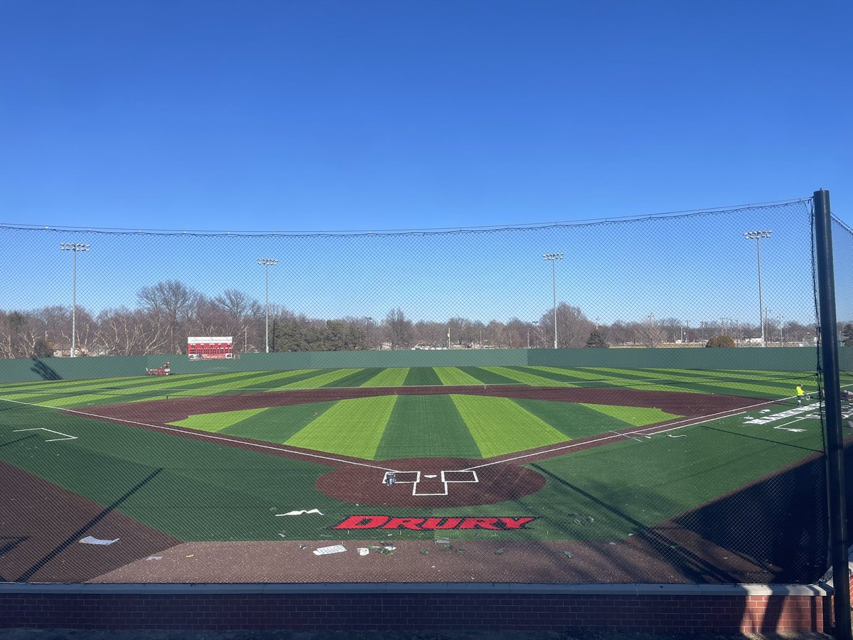 Beautiful day! 7 days of rubber and sand work and we can move in! Opening day Feb 16th with big dedication day March 2nd! Come check out Mark Worley Field at Meador Park this season.