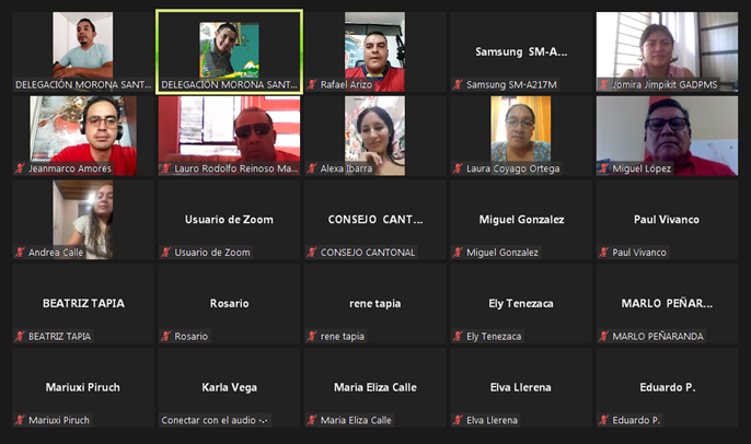 #Morona | #CPCCS Taller virtual del proceso de #RendiciónDeCuentas 2023, dirigido a Gobiernos Municipales y Provincial conjuntamente con las Entidades Adscritas de la provincia de Morona Santiago. 
#ElConsejoEresTú