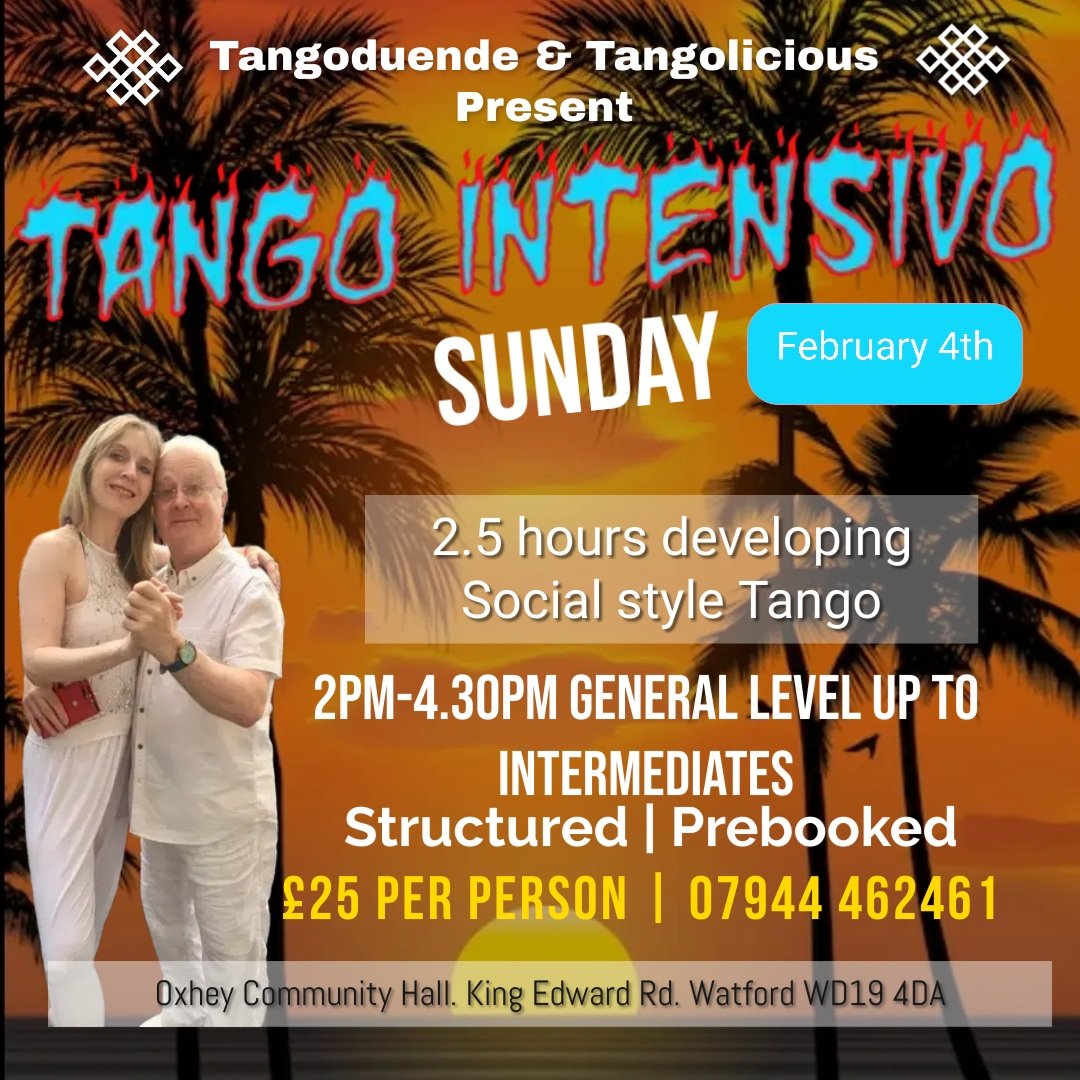 pccorrectly's tweet image. #Argentinetango #learntodance Special workshop in #Watford
@WatfordObserver @Observer_Owl @mybush
