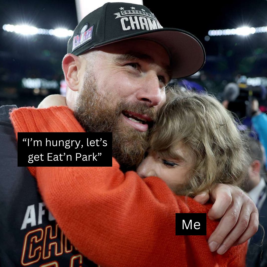 EatnPark's tweet photo. The Steelers may not have made it to the Super Bowl, but at least Taylor did. #PApride https://t.co/g9XFP8GnRa