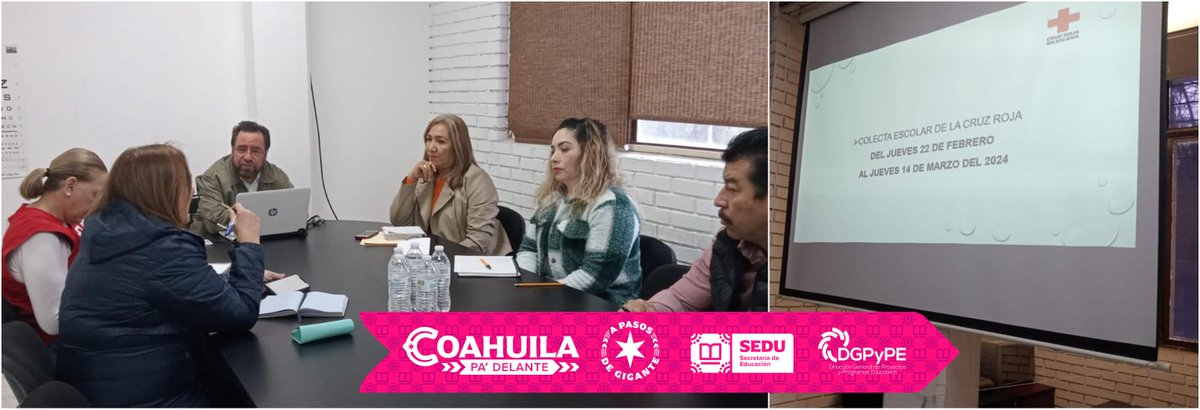 Reunión con Damas Voluntarias de la Humanitaria #cruzroja con la finalidad de planear el proceso para la #ColectaEscolarCruzRoja2024 
#CoahuilaPaDelante #APasosDeGigante 
<a href="/manolojim/">Manolo Jiménez Salinas</a> <a href="/GobDeCoahuila/">Gobierno de Coahuila</a> <a href="/SEducacionCoah/">Educación Coahuila</a> <a href="/EmanuelGarzaF/">E Garza Fishburn</a> <a href="/jsalcidop/">jorge Alberto Salcido Portillo</a> <a href="/EVENTOS_SEB/">SUBSRÍA. ED. BÁSICA</a> <a href="/oscarleon5/">Oscar De León Flores</a>