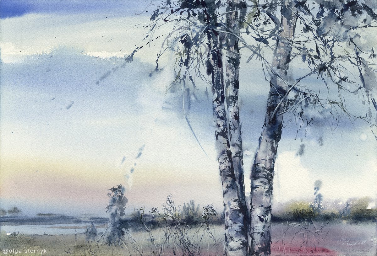 OlgaSternyk's tweet photo. Birch trees from Northern Sweden
#watercolor #watercolour #artist #art #painter https://t.co/XL3G2cWH5x
