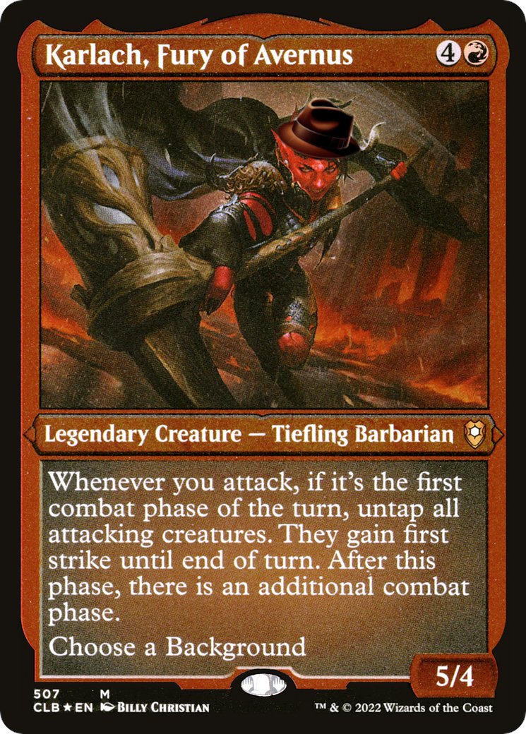 karlach mtg card Secret Lair - Dungeons & Dragons 50th Anniversary Superdrop if its the first combat phase of the turn Got The Secret Lair for