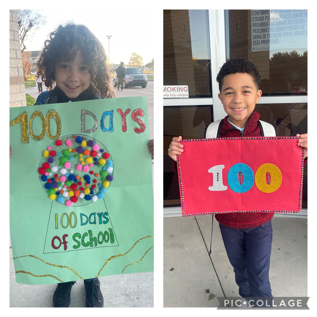 100 Days Wiser! 100 Days Smarter! 100 Days of Growth! Hummingbirds enjoyed creating posters, and dressing up to celebrate the 100th day of school! #HummingbirdsFly @kimtoneyHMQ