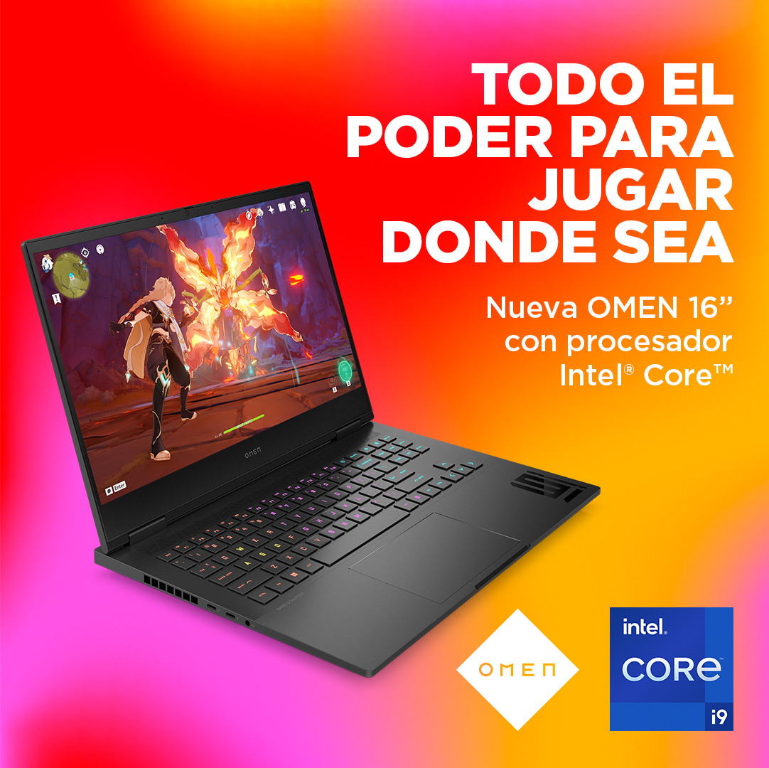 Con el📷 #OMEN16 podrás disfrutar y sacar el máximo provecho a tus juegos, además con su elegante y ligero diseño podrás jugar donde sea📷.