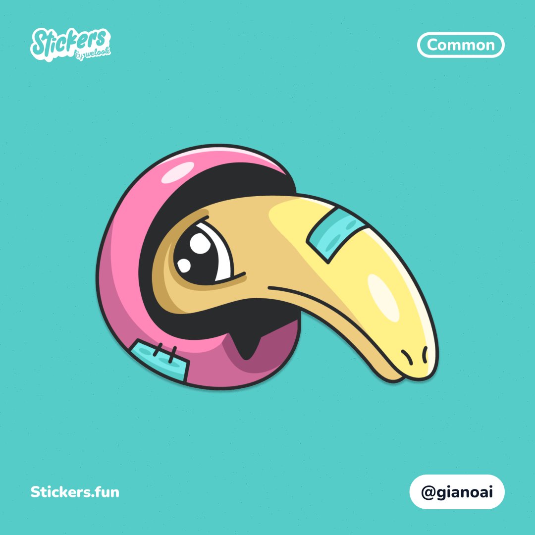 Common Sticker #119 is now live! 🙂

Designed by <a href="/GianoRossi/">Giano Rossi</a> , this exciting release comes as a result of a community vote on Stickers.fun/voting 🗳️🫲

Link 👉 stickers.fun/s/common-119

Remember that this auction will only last for 24hs ⏰

Let's play with Stickers!