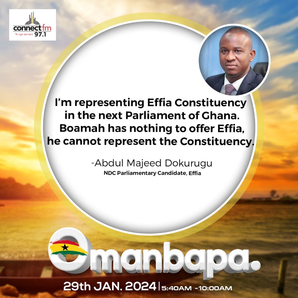 effia_ndc's tweet photo. 🎙️ Hon. Hon Abdul Majeed Dokurugu, shares vital insights on the future of Efia constituency during an exclusive interview with Nhyiraba Paa Kwesi Simpson on Connect fm. 🌟 #EfiaConstituency #ExclusiveInterview #CommunityInsights" https://t.co/75CqJNBUE2