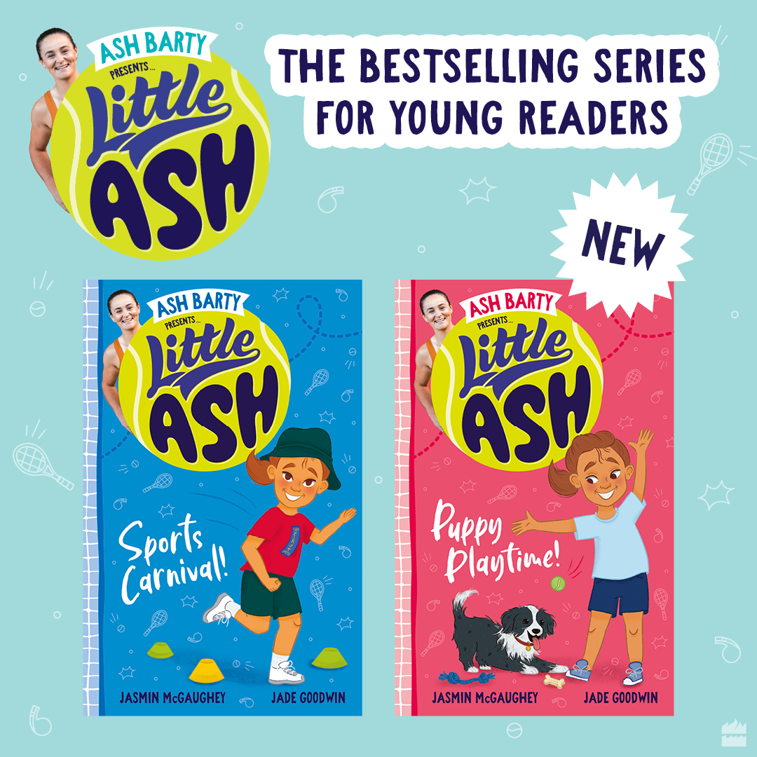 HarperKidsOz's tweet photo. The Australian open may be over. But keep kids inspired to try new spots (and read!) with the Little Ash series, presented by Ash Barty with Jasmin McGaughey and Jade Goodwin. https://t.co/OrChYtGV3e