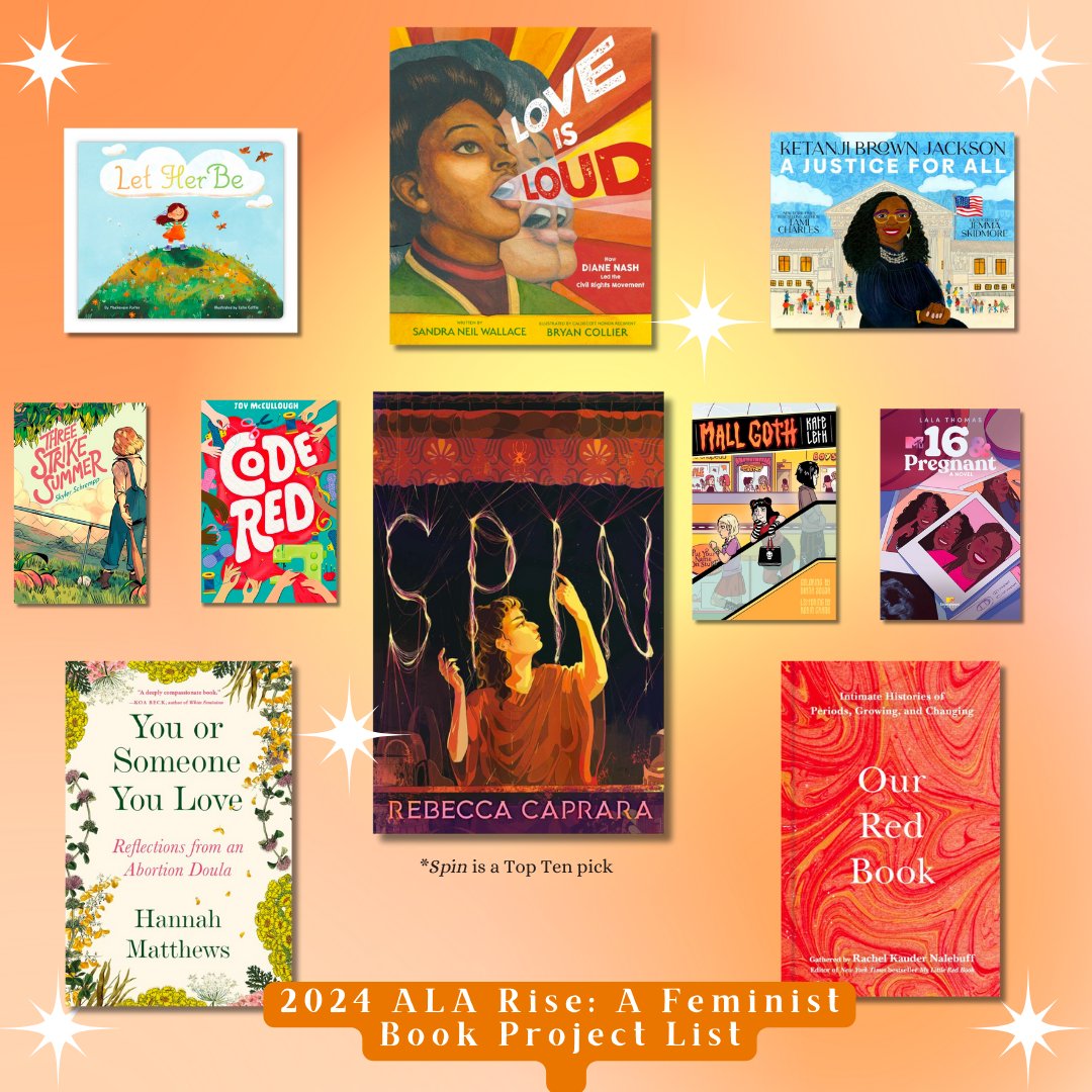 Congratulations to all of our authors who made the @ALALibrary 2024 Rise: A Feminist Book Project List : spr.ly/6012pOIMG ✨