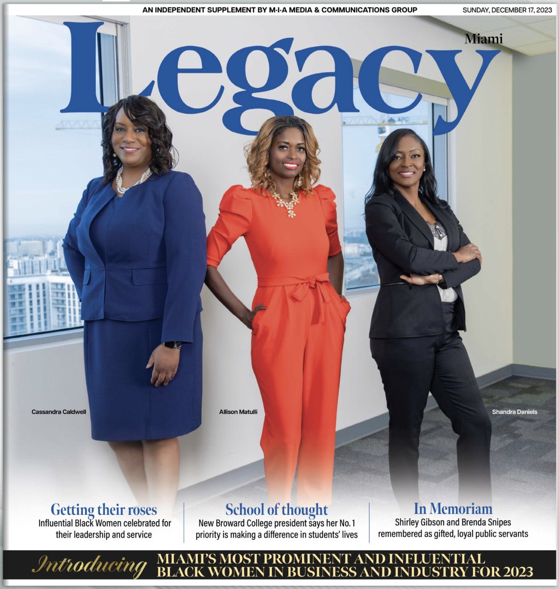 #OrgulloFulbright👏🏾 
¡Nuestra #Fulbrighter Allison Matulli, Beca Fulbright U.S Scholar 2023, es portada de la revista Legacy! 
Esta publicación la destaca como una de las mujeres afroamericanas más sobresalientes de Miami en el 2023. bit.ly/4bbNoi1 
#BeFulbright