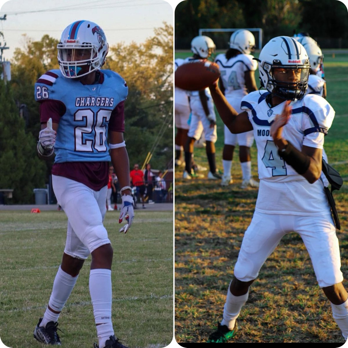 cleats2whistle's tweet photo. 2 Young Men to Watch Out For In 2024! Freshman YES Freshman that played Huge Roles on their Teams Success this past season! Just wanted to Shout @larron26 and @javiswallace4 KEEP WORKING STAY FOCUSED but have Fun Doing It!! @football_jtown &amp; @MooreMustangFB Got some Good ones https://t.co/91gvNYEIIY