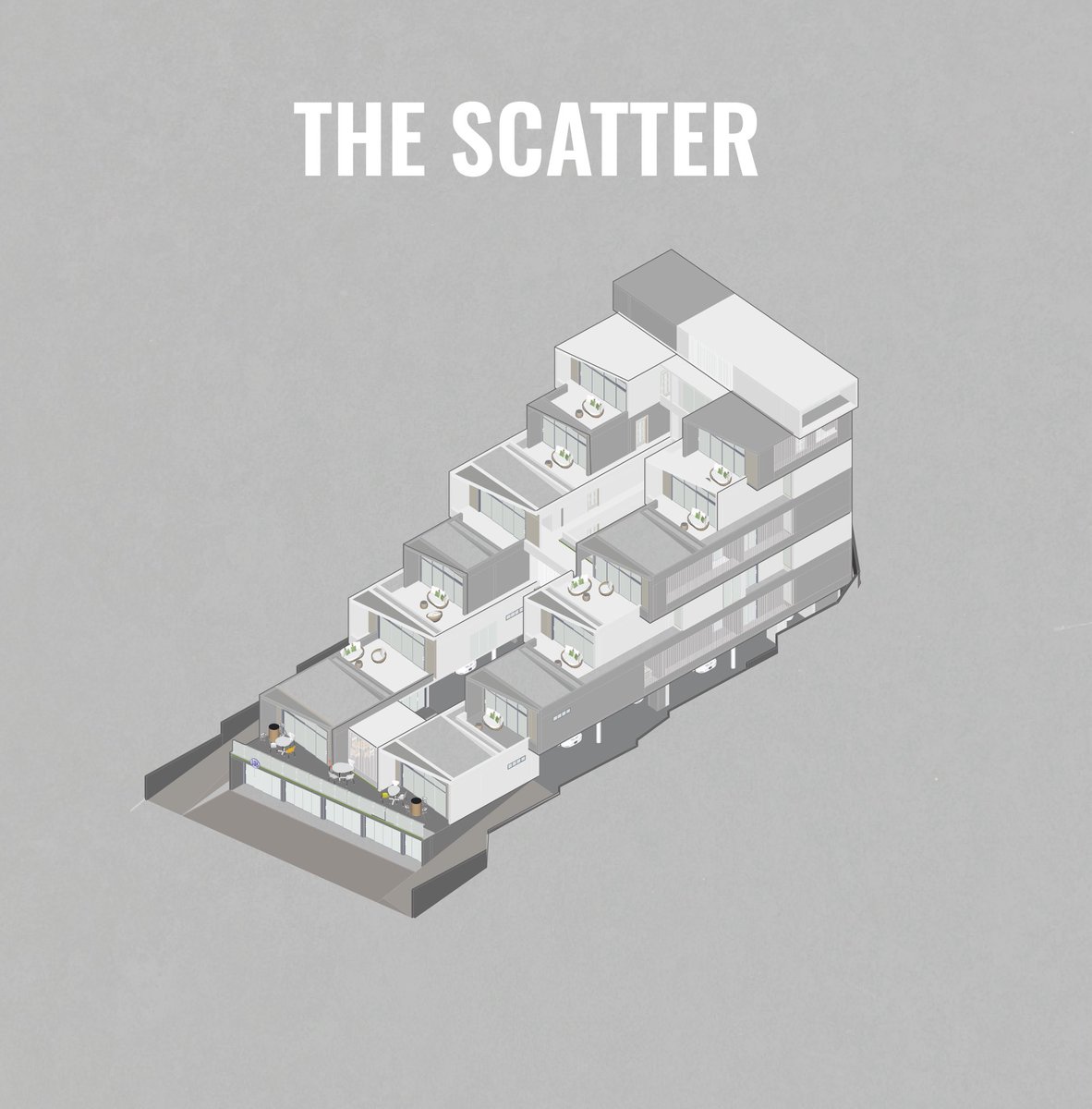 NdindaDesigns's tweet photo. Commissioned to build in an informal settlement, scatter was conceived as a celebration of the visual attributes this neighborhood exhibits. floors were broken down and scatted up the hill to generate units that visually interact with the surrounding. https://t.co/Q8Sa9TrmQD