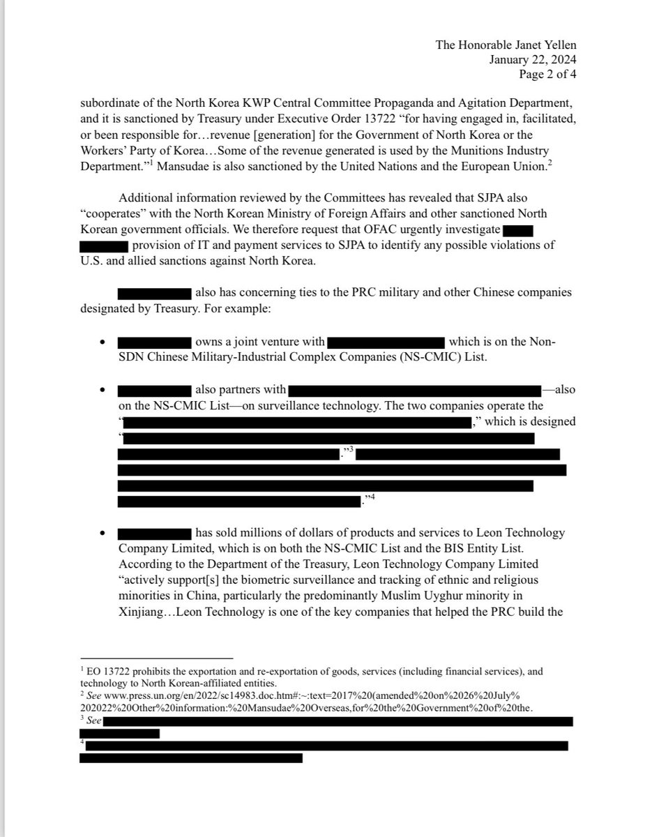 ChinaSelect's tweet photo. BREAKING: Chairman @chairmang and Chair @cathymcmorris uncover @Ford’s plan to use Chinese technology tied to the Chinese military, North Korea, and the Uyghur genocide at its joint factory with @catl_official.

“It is indefensible.” — the lawmakers write to the Biden administration, requesting that @SecYellen and @SecRaimondo blacklist Ford’s partners by February 5th.