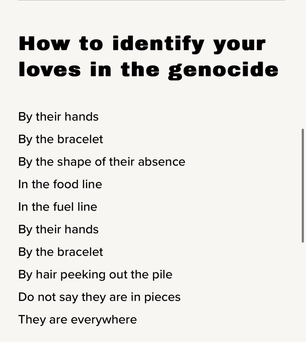 How to identify your loves in the genocide