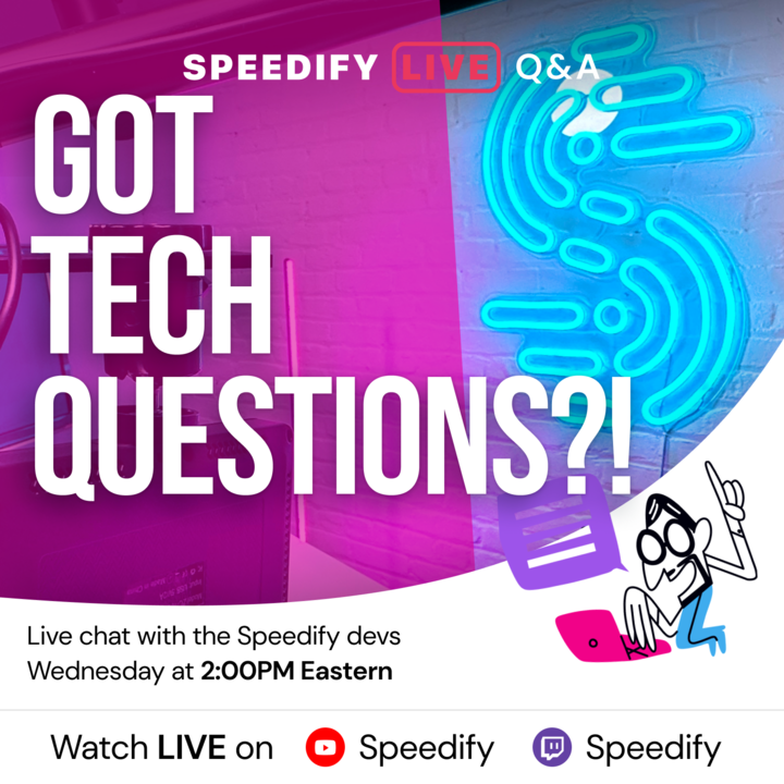 speedify's tweet photo. On Wednesday Jan 31📷2PM EST join our #LiveSupport session with Speedify CEO & the Devs answering all questions about tech/internet & more📷https://t.co/sjyUkyYCAO https://t.co/G3vXzHMwX4 https://t.co/sf8vEBiHJj
#techsupport #qna #speedify #livestreaming #technews #internet https://t.co/YrSH88U8on