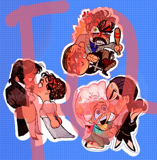 i'm gonna be tabling at jpopcon in february to sell these, i've .. finally put them in production and i'm gonna be opening an online shopfront for them too. here we have all the brba catboys, plus succession ones, as well as a couple other ones for sale at jpop ^^ 