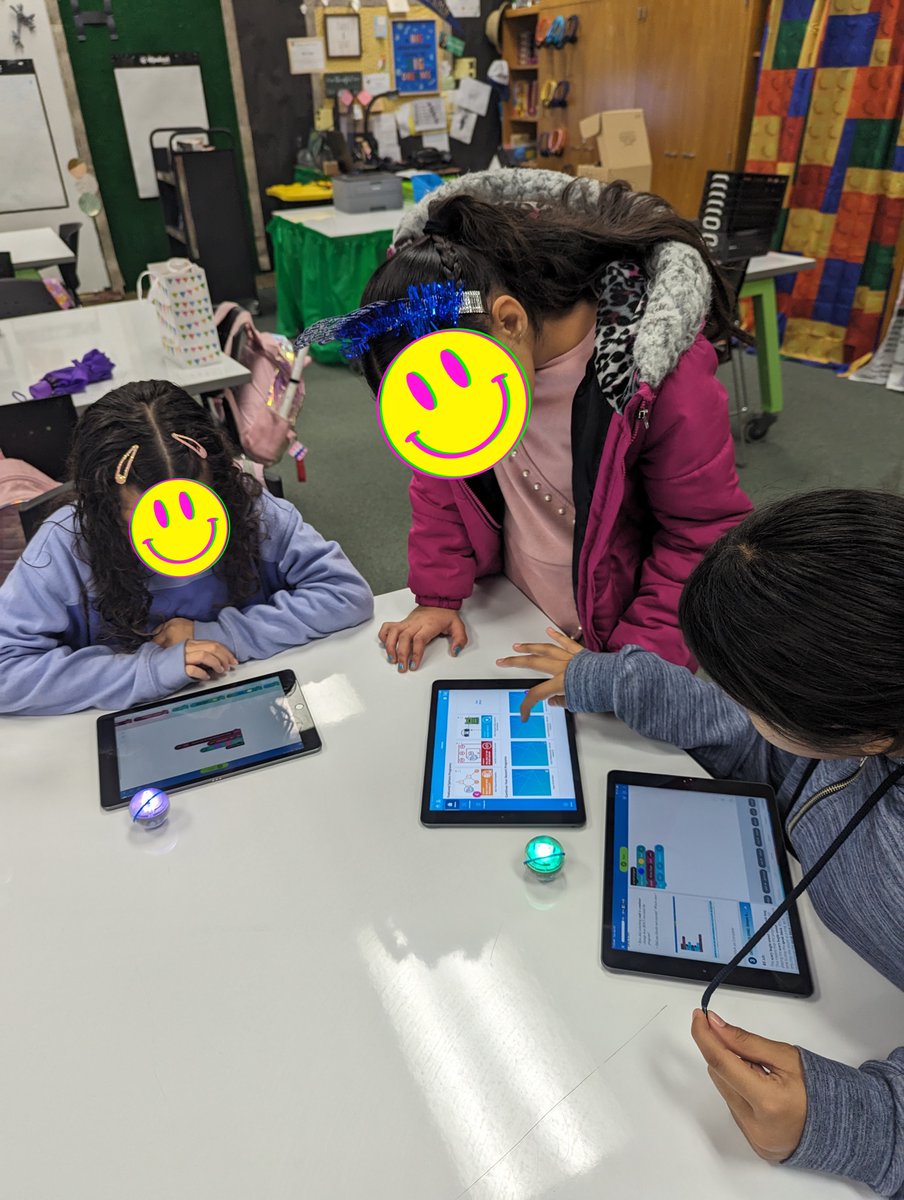 Exciting times during our coding session! Our girls are seen here exploring the world of coding with Spheros, adding a whole new dimension to our coding adventure. #SpheroFun #STEMeducation #wearepbv #digitaltophysical