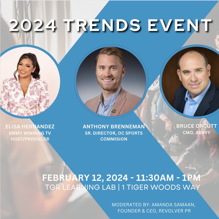 Join OCPRSA as we usher in a new year of unparalleled PR &amp; communications programs. 

Top brand representatives will discuss their perspective on the evolving landscape of PR, including AI &amp; PR, 2024 economic outlook, and digital marketing.

Register: ow.ly/QUxo50QvEAQ