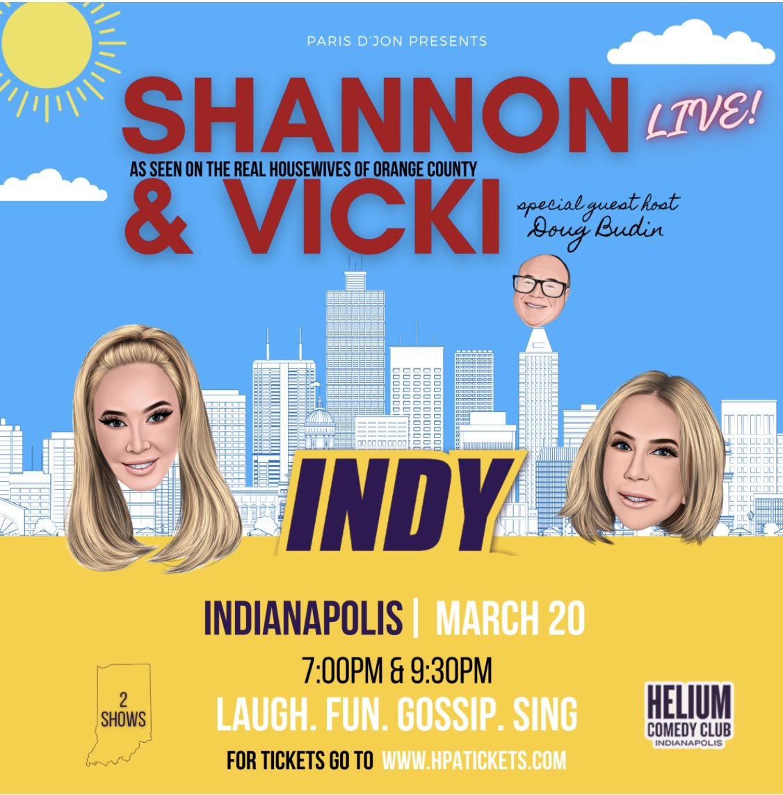 Come see us @HeliumComedyIND on March 20th! Can’t wait! ❤️ Click link for tickets! hpatickets.com